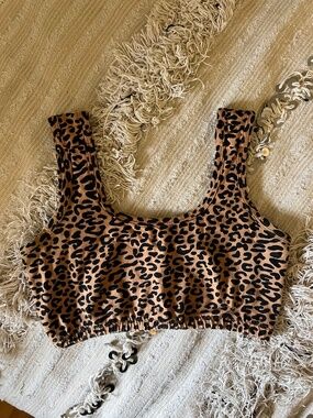 Organic Cotton ARQ Full Coverage Bra Leopard Print | Altered | Size Small